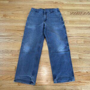 Vintage Carhartt Thrashed Distressed Washed Canvas Carpenter Pants 33/32
